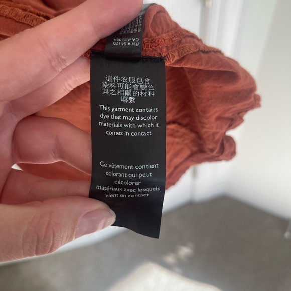 Daily Practice Mollie tunic swing tie-back dress in rust 3X - Picture 5 of 9